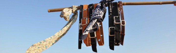 Kids oldschool leather belt