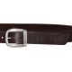 HE' GUM TIT brown leather belt 